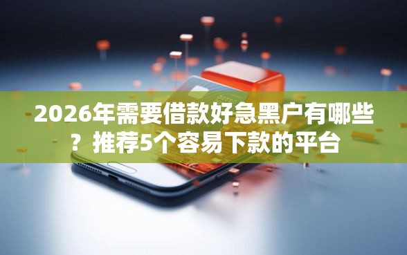 2026年需要借款好急黑户有哪些？推荐5个容易下款的平台