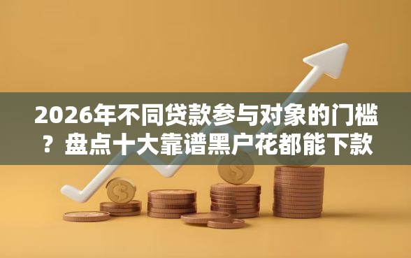 2026年不同贷款参与对象的门槛？盘点十大靠谱黑户花都能下款的平台啊