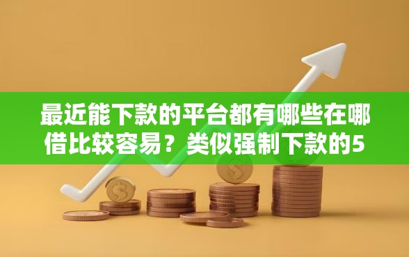 最近能下款的平台都有哪些在哪借比较容易？类似强制下款的5个口子参考