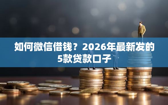 如何微信借钱？2026年最新发的5款贷款口子