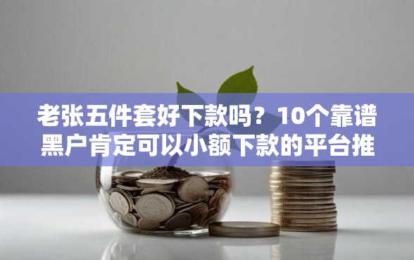 老张五件套好下款吗？10个靠谱黑户肯定可以小额下款的平台推荐