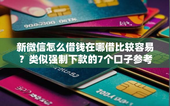 新微信怎么借钱在哪借比较容易？类似强制下款的7个口子参考