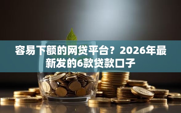 容易下额的网贷平台？2026年最新发的6款贷款口子