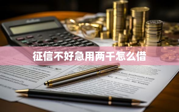 征信不好急用两千怎么借