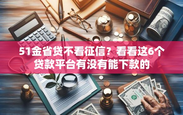 51金省贷不看征信？看看这6个贷款平台有没有能下款的