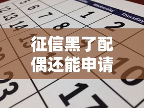 征信黑了配偶还能申请贷款吗