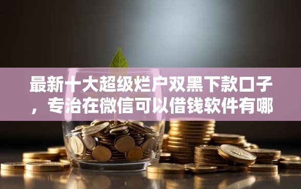 最新十大超级烂户双黑下款口子，专治在微信可以借钱软件有哪些