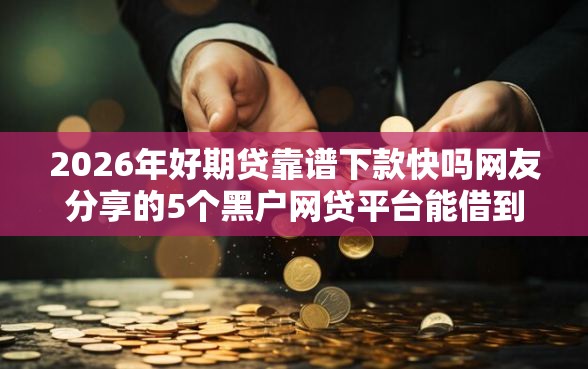 2026年好期贷靠谱下款快吗网友分享的5个黑户网贷平台能借到钱啊急用我觉得不错！