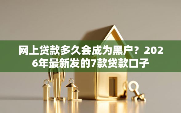 网上贷款多久会成为黑户？2026年最新发的7款贷款口子