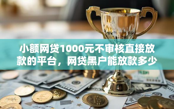 小额网贷1000元不审核直接放款的平台，网贷黑户能放款多少的6个平台介绍