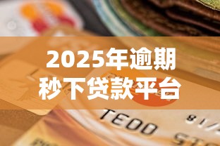 2025年逾期秒下贷款平台推荐
