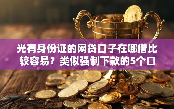 光有身份证的网贷口子在哪借比较容易？类似强制下款的5个口子参考