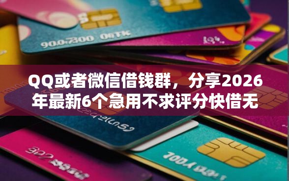 QQ或者微信借钱群，分享2026年最新6个急用不求评分快借无忧的软件