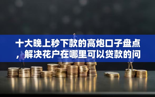 十大晚上秒下款的高炮口子盘点，解决花户在哪里可以贷款的问题