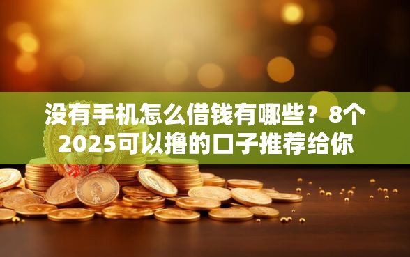 没有手机怎么借钱有哪些？8个2025可以撸的口子推荐给你