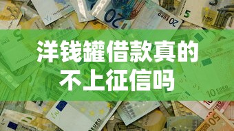 洋钱罐借款真的不上征信吗