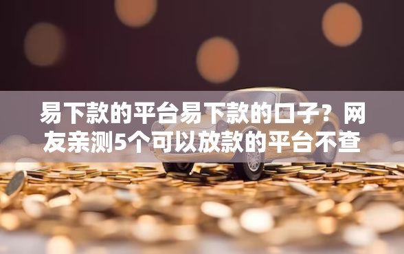 易下款的平台易下款的口子？网友亲测5个可以放款的平台不查征信盘点