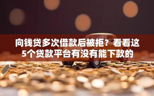 向钱贷多次借款后被拒？看看这5个贷款平台有没有能下款的