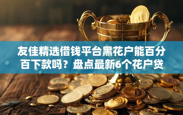 友佳精选借钱平台黑花户能百分百下款吗？盘点最新6个花户贷款口子秒下的