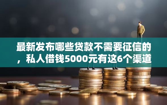 最新发布哪些贷款不需要征信的，私人借钱5000元有这6个渠道