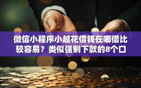 微信小程序小越花借钱在哪借比较容易？类似强制下款的8个口子参考