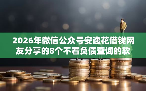 2026年微信公众号安逸花借钱网友分享的8个不看负债查询的软件我觉得不错！