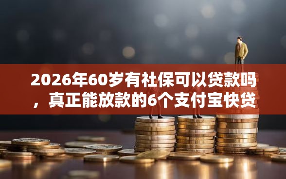 2026年60岁有社保可以贷款吗，真正能放款的6个支付宝快贷轻松借口子推荐