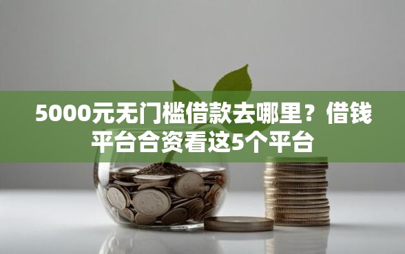 5000元无门槛借款去哪里？借钱平台合资看这5个平台