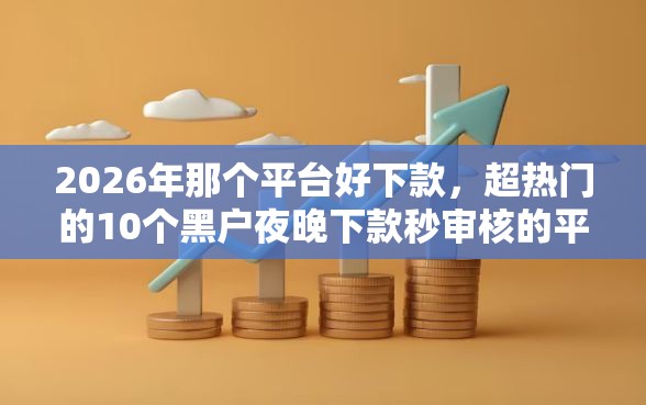 2026年那个平台好下款，超热门的10个黑户夜晚下款秒审核的平台推荐