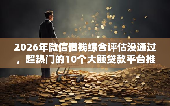 2026年微信借钱综合评估没通过，超热门的10个大额贷款平台推荐
