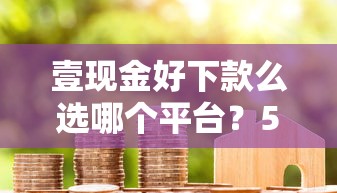 壹现金好下款么选哪个平台？5个综合评价不足借款平台能够借到钱推荐