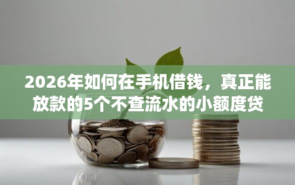 2026年如何在手机借钱，真正能放款的5个不查流水的小额度贷款app推荐