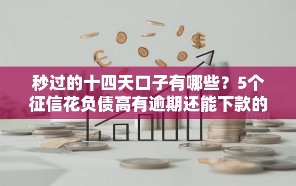 秒过的十四天口子有哪些？5个征信花负债高有逾期还能下款的口子推荐给你