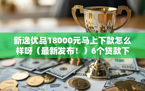 新逸优品18000元马上下款怎么样呀（最新发布！）6个贷款下款快的平台