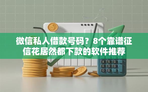 微信私人借款号码？8个靠谱征信花居然都下款的软件推荐
