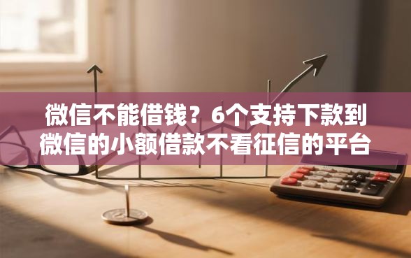 微信不能借钱？6个支持下款到微信的小额借款不看征信的平台