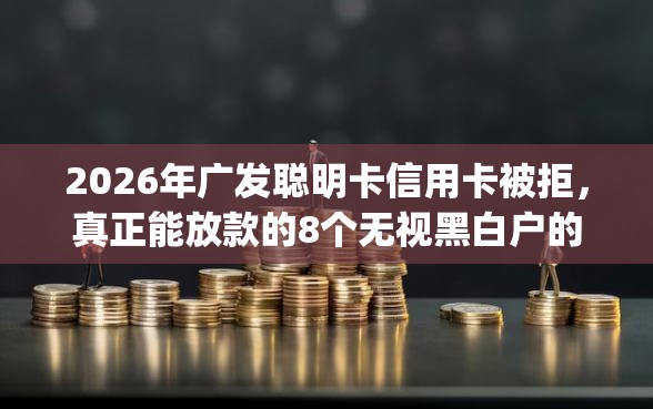 2026年广发聪明卡信用卡被拒，真正能放款的8个无视黑白户的贷款app推荐