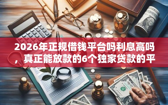 2026年正规借钱平台吗利息高吗，真正能放款的6个独家贷款的平台推荐