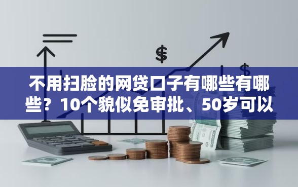 不用扫脸的网贷口子有哪些有哪些？10个貌似免审批、50岁可以借款的网贷平台合集