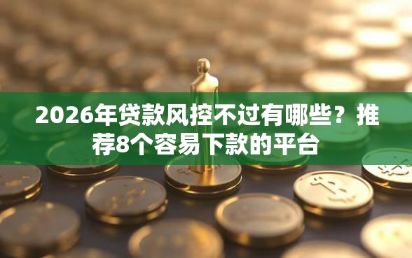 2026年贷款风控不过有哪些？推荐8个容易下款的平台