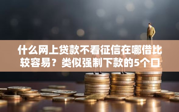 什么网上贷款不看征信在哪借比较容易？类似强制下款的5个口子参考