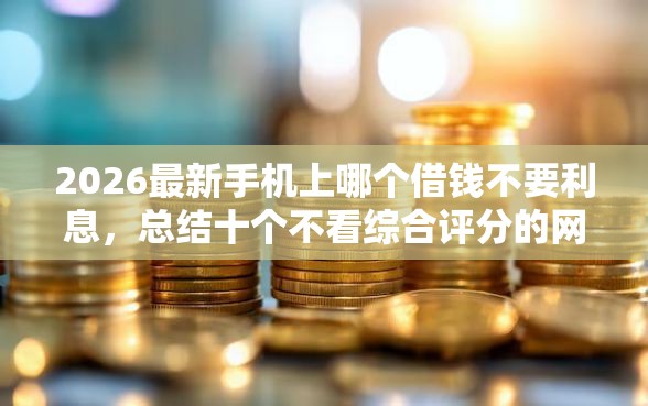 2026最新手机上哪个借钱不要利息,总结十个不看综合评分的网贷百分百下款口子! 2026最新手机上哪个借钱不要利息,总结十个不看综合评分的网贷百分百下款口子!