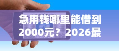 急用钱哪里能借到2000元？2026最新测评10个征信有问题平台可以贷款