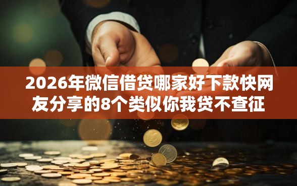 2026年微信借贷哪家好下款快网友分享的8个类似你我贷不查征信的贷款平台我觉得不错！