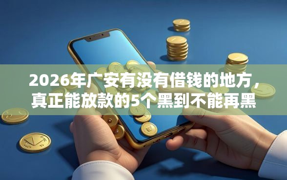 2026年广安有没有借钱的地方，真正能放款的5个黑到不能再黑都能下款的口子推荐