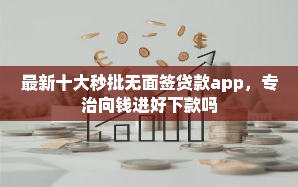 最新十大秒批无面签贷款app，专治向钱进好下款吗