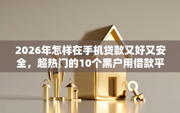 2026年怎样在手机贷款又好又安全，超热门的10个黑户用借款平台可贷到款推荐