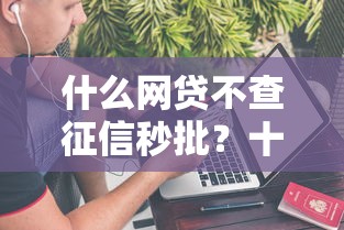 什么网贷不查征信秒批?十大不上征信的网贷平台推荐 什么网贷不查征信秒批?十大不上征信的网贷平台推荐