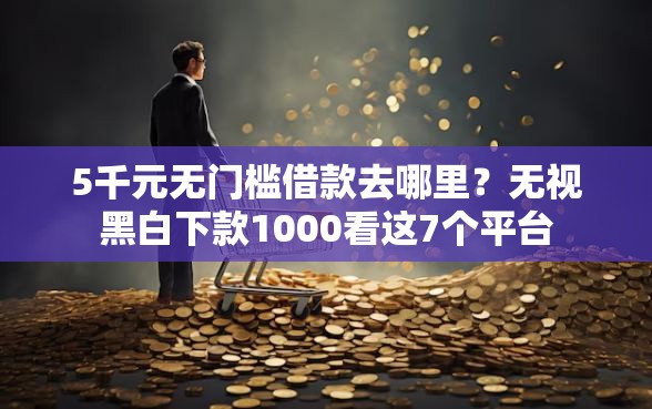 5千元无门槛借款去哪里？无视黑白下款1000看这7个平台