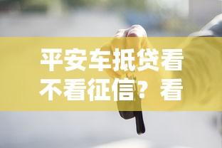平安车抵贷看不看征信？看看这5个贷款平台有没有能下款的